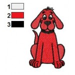 Clifford the Big Red Dog 06 Embroidery Design
